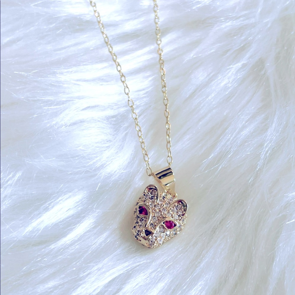 Jaguar cubic Zirconia Pendant Necklace